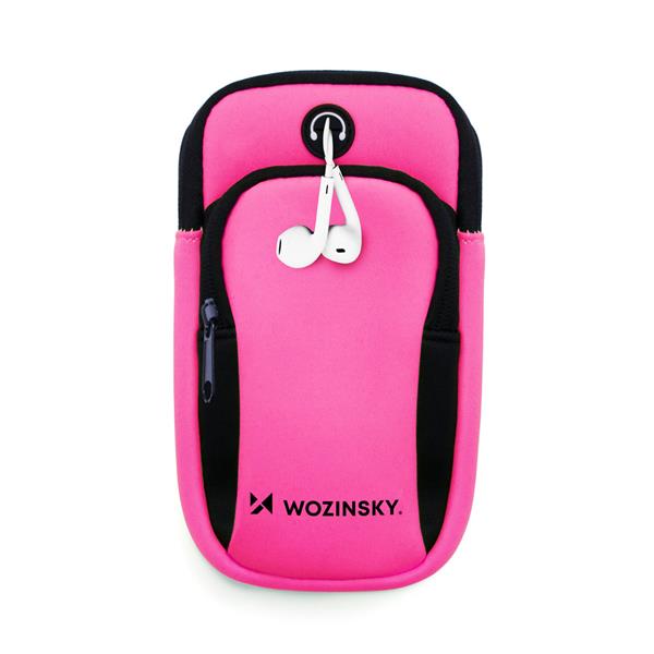 Wozinsky opaska na telefon do biegania armband różowa (WABPI1)-2390801