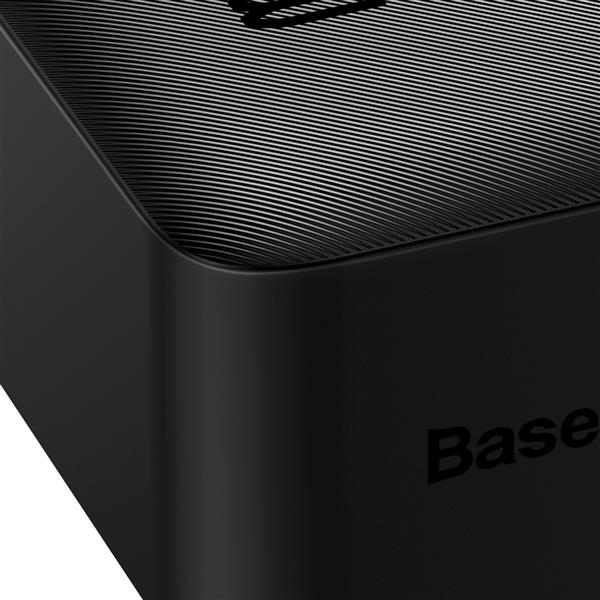 Baseus Bipow powerbank z wyświetlaczem 30000mAh 15W czarny (Overseas Edition) + kabel USB-A - Micro USB 0.25m czarny (PPBD050201)-2429341