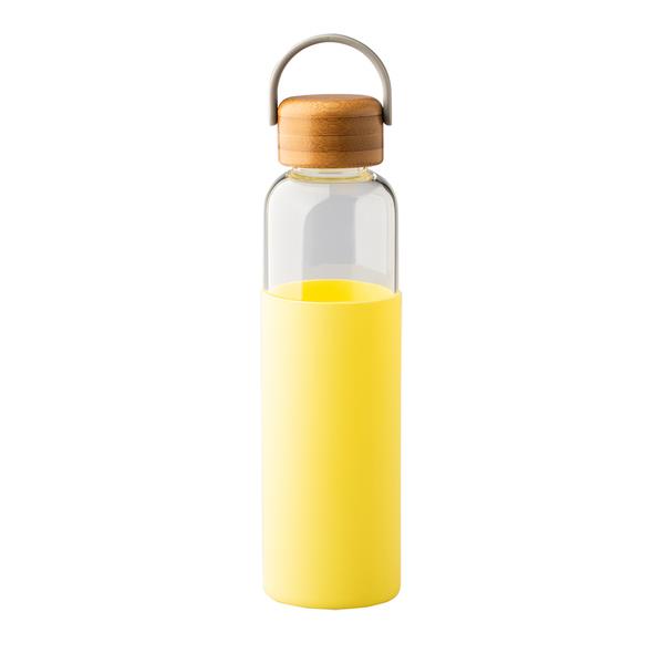 Szklana butelka Refresh 560 ml, żółty-1622939