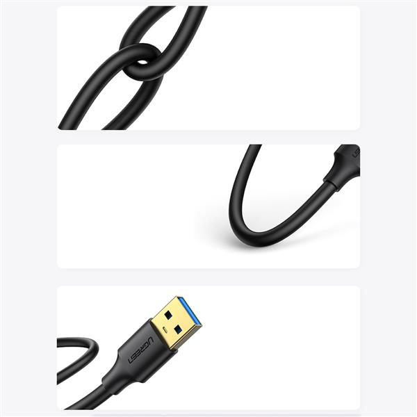 Ugreen kabel przewód USB 3.2 Gen 1 3 m czarny (US128 90576)-2403759