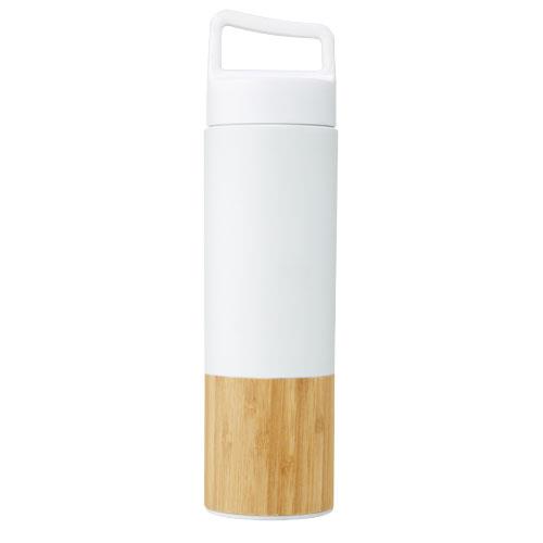 Torne miedziana, izolowana próżniowo butelka ze stali nierdzewnej o pojemności 540 ml z bambusową ścianką zewnętrzną-2335910