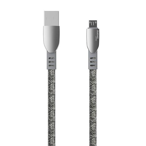 Dudao kabel pleciony USB - micro USB 5 A 1 m szary (L3PROM gray)-2183241