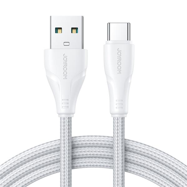 Joyroom kabel USB - USB C 3A Surpass Series do szybkiego ładowania i transferu danych 3 m biały (S-UC027A11)-2967840