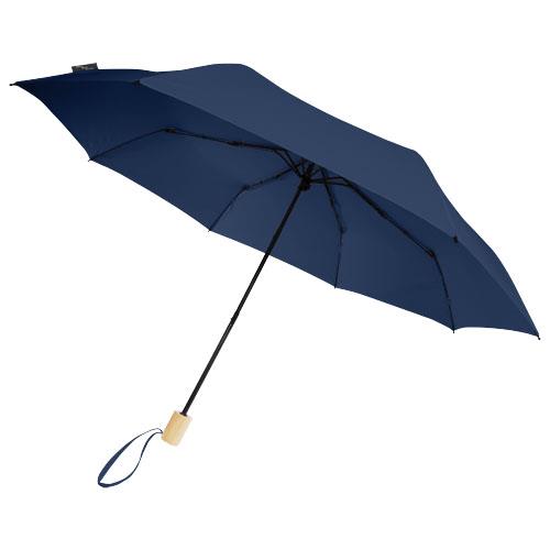 Składany wiatroodporny parasol 51 cm z PET z recyklingu Birgit-2334498