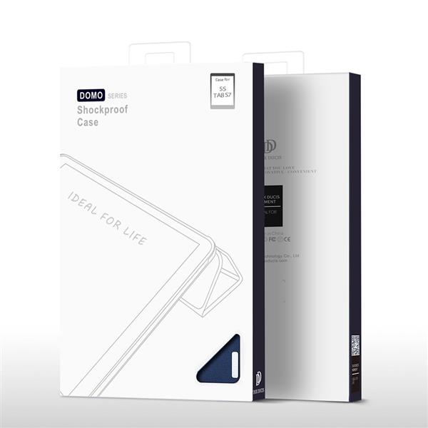 DUX DUCIS Domo składany pokrowiec etui na tablet z funkcją Smart Sleep podstawka Samsung Galaxy Tab S7 / Tab S8 11'' niebieski-2164203