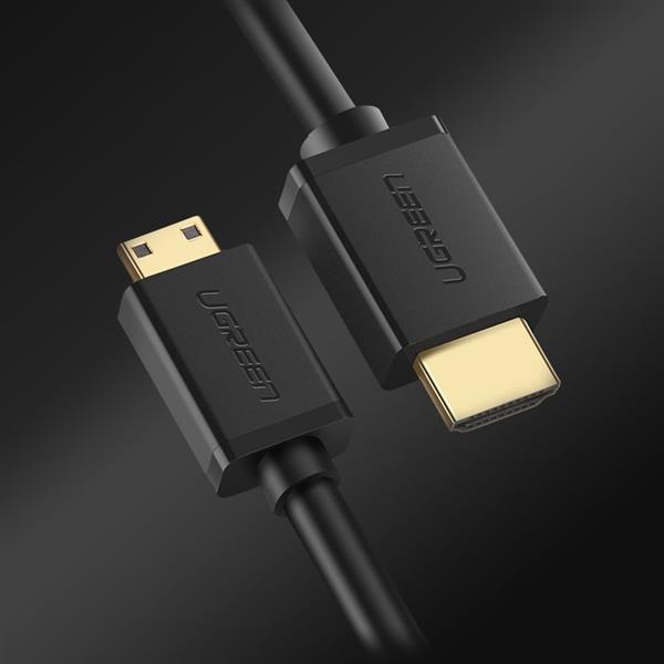 Ugreen kabel HDMI (męski) - mini HDMI (męski) 3D Ethernet ARC 1 m czarny (HD108 10195)-2169655