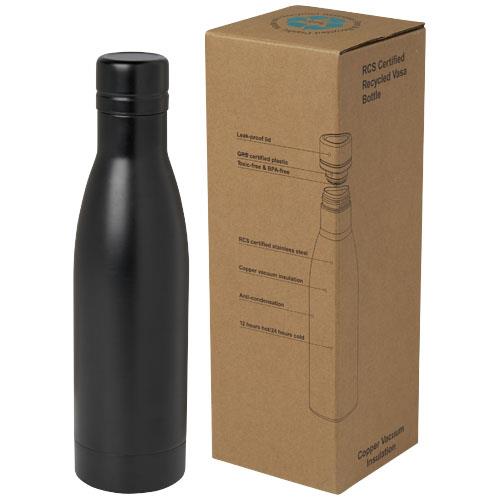 Vasa butelka ze stali nierdzwenej z recyklingu z miedzianą izolacją próżniową o pojemności 500 ml posiadająca certyfikat RCS -3090799
