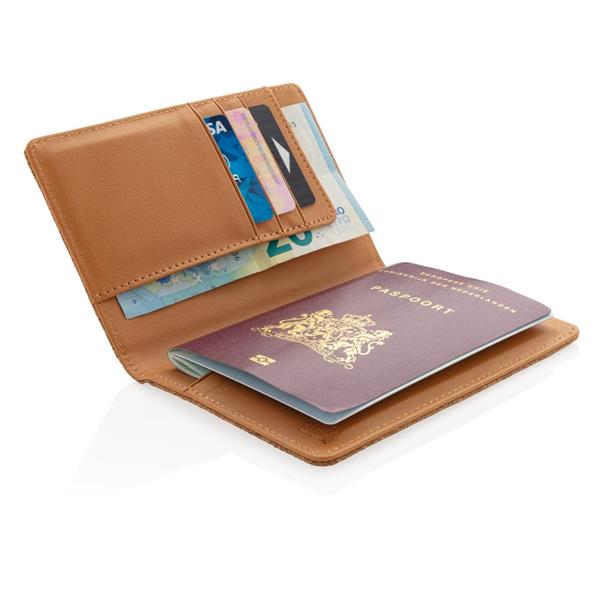 Korkowe etui na karty kredytowe i paszport, ochrona RFID-1955443