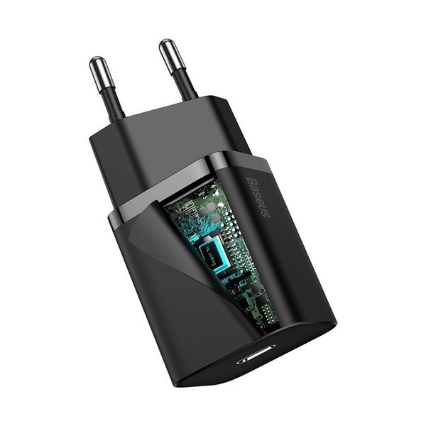 Baseus Super Si 1C szybka ładowarka USB Typ C 20 W Power Delivery czarny (CCSUP-B01)-2189787