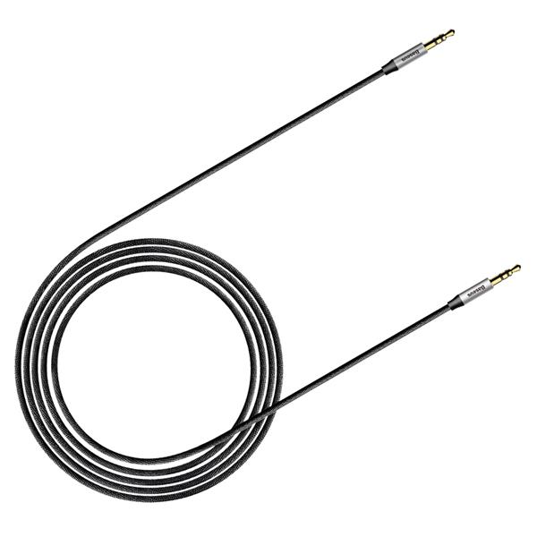 Baseus kabel audio Yiven M30 jack 3,5 mm - jack 3,5 mm 1,5 m srebrno-czarny-2095428