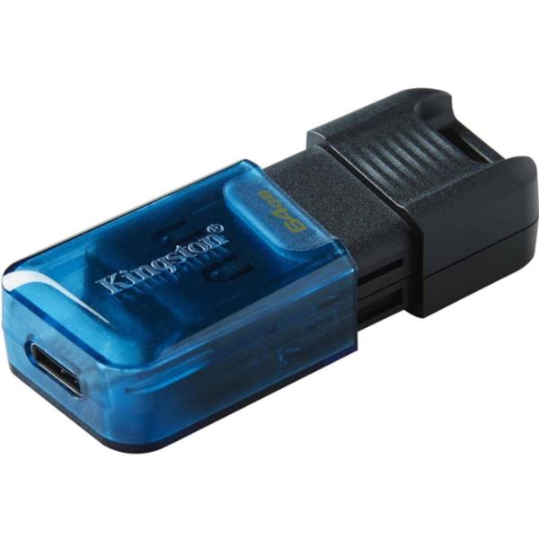 Kingston pendrive DataTraveler 80M USB-C 200MB/s 64GB czarno-niebieski-3014839