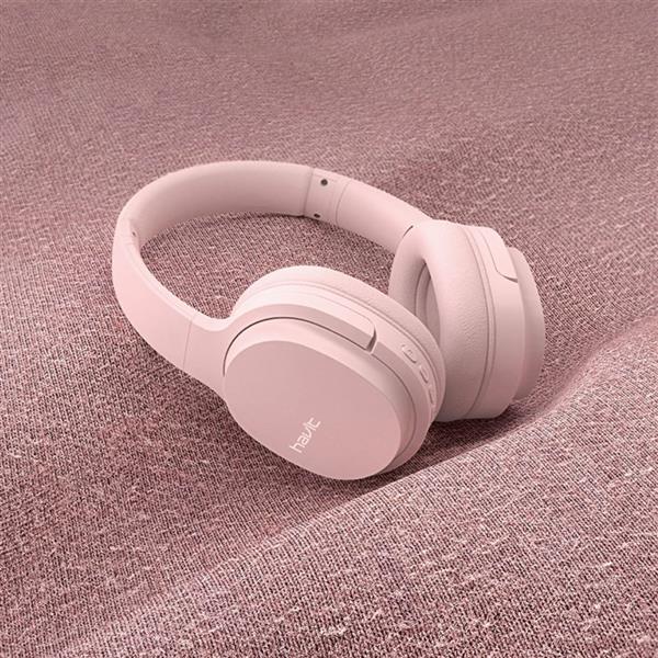 HAVIT słuchawki Bluetooth I62 nauszne różowe-2996908