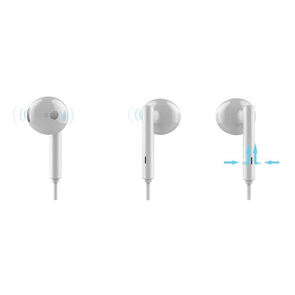 Huawei Earphones AM115 douszne słuchawki minijack 3,5 mm mikrofon + pilot biały-2138848
