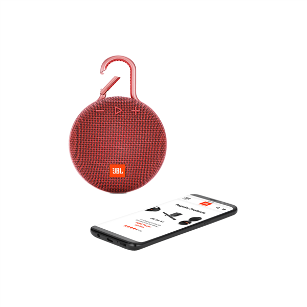 JBL głośnik Bluetooth Clip 3 czerwony-2114660