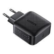 Ugreen szybka ładowarka sieciowa GaN 65W USB Typ C Quick Charge 3.0 Power Delivery (azotek galu) czarny (CD217 70817)