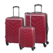 Trzyczęściowy zestaw walizek MAILAND, czerwony