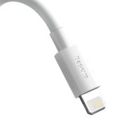 Baseus kabel Simple Wisdom PD USB-C - Lightning 1,5 m biały 20W 2 szt
