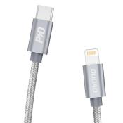 Dudao kabel przewód USB Typ C - Lightning Power Delivery 45W 1m szary (L5Pro grey)