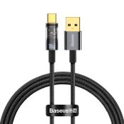 Baseus Explorer Series kabel przewód USB – USB Typ C 100W 1 m czarny (CATS000201)