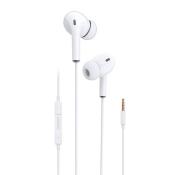 Dudao dokanałowe słuchawki zestaw słuchawkowy z pilotem i mikrofonem 3,5 mm mini jack biały (X14 white)