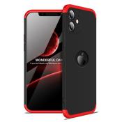 GKK 360 Protection Case etui na całą obudowę przód + tył iPhone 12 mini czarno-czerwony