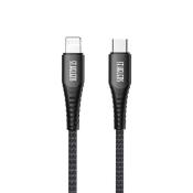 Joyroom kabel MFI przewód USB Typ C - Lightning 2,1A 1,8m czarny (ST-C04 1,8M Black)