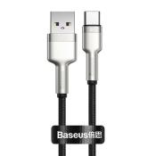 Baseus Cafule Metal Data kabel USB - USB Typ C 66W Quick Charge 25cm czarny (CAKF000001)