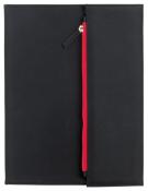 Portfolio ZIPPER w rozmiarze A4, czarny, czerwony