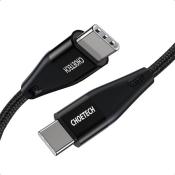 Choetech kabel przewód USB Typ C - USB Typ C Power Delivery 60W 3A 1,2m czarny (XCC-1003)