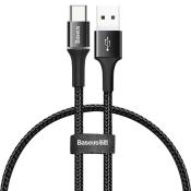Baseus kabel Halo USB - USB-C 0,25 m 3A czarny