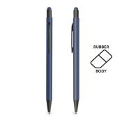 Długopis aluminiowy, gumowany, touch