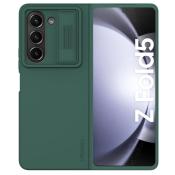 Silikonowe etui Nillkin CamShield Silky Silicone Case do Samsung Galaxy Z Fold 5 z osłoną na aparat - ciemnozielone