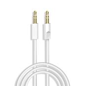 Dudao kabel AUX mini jack 3.5mm 1m 3 polowy stereo biały (L12S white)