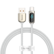 Baseus kabel Display USB - USB-C 1,0 m 5A biały