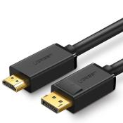 Ugreen jednokierunkowy kabel z DisplayPort na HDMI 4K 30 Hz 32 AWG 2 m czarny (DP101 10202)