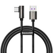 Baseus Legendary kątowy kabel przewód dla graczy USB - USB Typ C 66W 1m czarny (CATCS-B01)