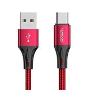 Joyroom kabel USB - USB Typ C 3 A 0,2 m czerwony (S-0230N1)