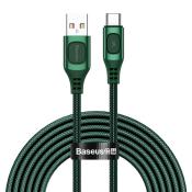 Baseus kabel Flash USB - USB-C 2,0 m 5A zielony