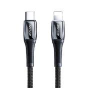 Joyroom kabel przewód USB Typ C - Lightning Power Delivery 20W 2,4A 1,2m czarny (S-1224K2 Black)