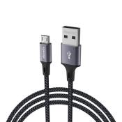 Proda Azeada kabel przewód do szybkiego ładowania USB - Micro USB 3 A Power Delivery 1m szary (PD-B52m)