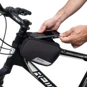Wozinsky torba rowerowa na ramę uchwyt na telefon do 6,5 cala 1,5 l czarny (WBB14BK)