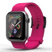SuperDry Watchband Apple Watch 38/40/41 mm Series 4/5/6/7/8/SE/SE 2 Silicone różowy/pink 41679