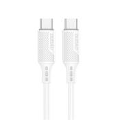 Dudao kabel USB Typ C do ładowania i transferu danych 100W PD 1m biały (L5S_1M)