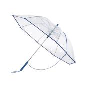 Parasol automatyczny PANORAMIC, transparentny, niebieski