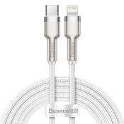 Baseus kabel Cafule Metal PD USB-C - Lightning 2,0 m biały 20W
