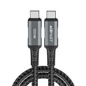 Acefast kabel USB Typ C - USB Typ C 2m, 100W (20V/5A) szary (C4-03 deep space gray)