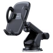Joyroom samochodowy uchwyt na telefon z teleskopowym wysuwanym ramieniem na deskę rozdzielczą i szybę czarny (JR-ZS258)