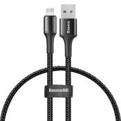 Baseus kabel Halo USB - Lightning 0,25 m 2,4A czarny