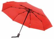 Automatyczny, wiatroodporny parasol kieszonkowy PLOPP, czerwony