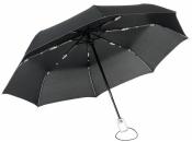 Automatyczny, wiatroodporny, kieszonkowy parasol STREETLIFE, biały, czarny